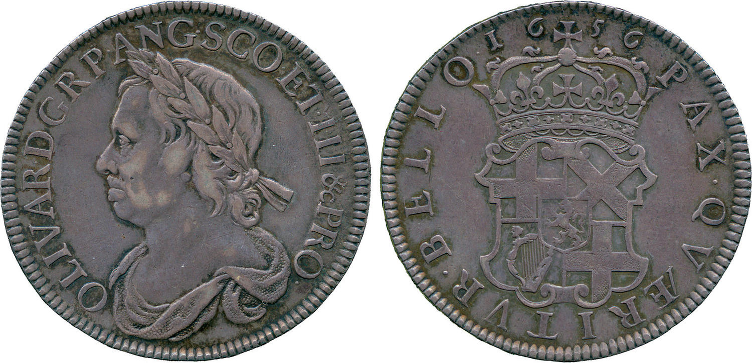 laureate and draped bust left